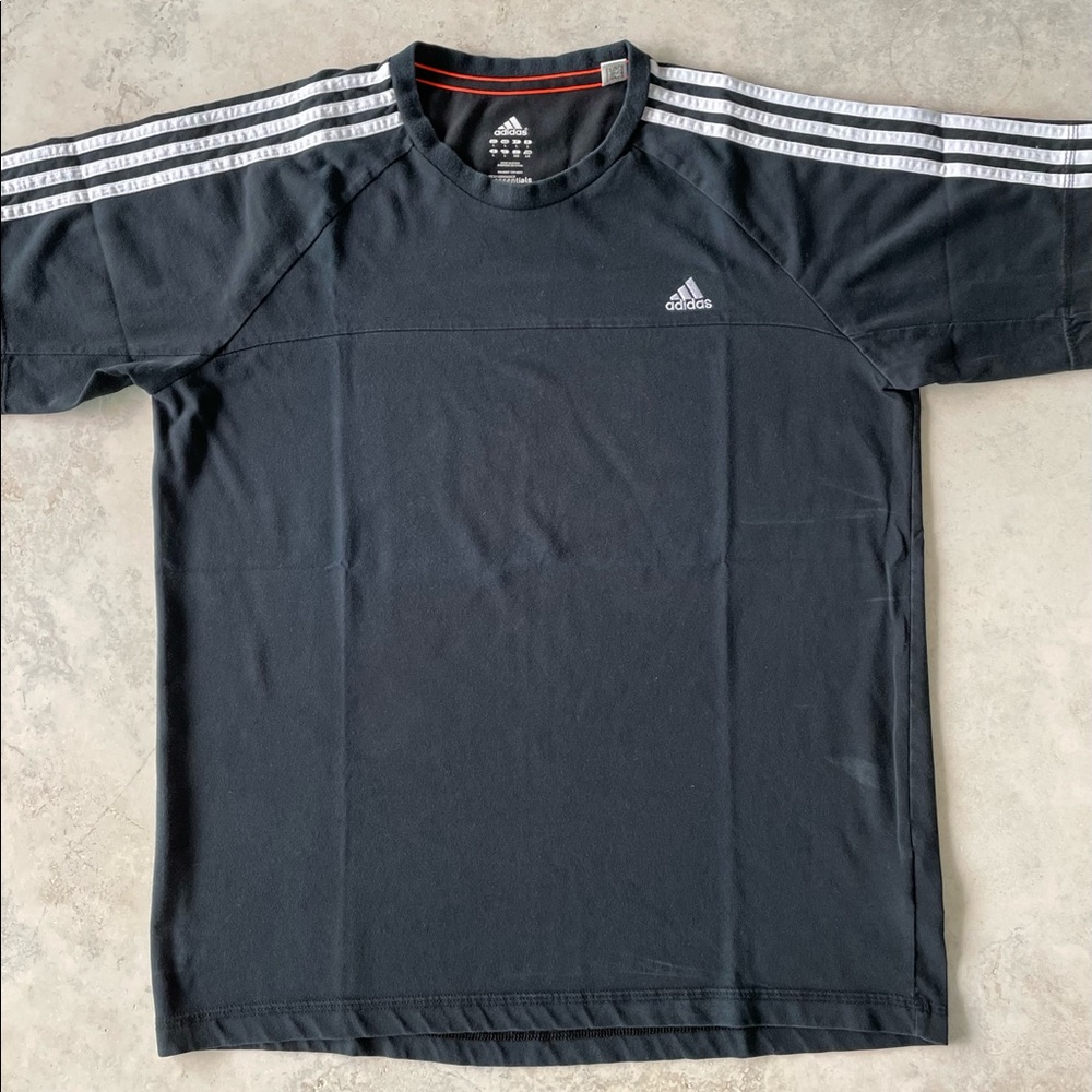 adidas black cotton/polyester t-shirt